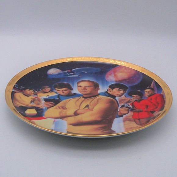 Star Trek 25th Anniversary Commemorative Plate 1991 by Hamilton Collection - Picture 5 of 13